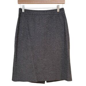 Ann Taylor Black and Gray grid stitch pattern skirt size 2